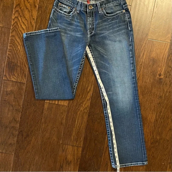 BKE Drew Boot Cut Thick Stitch Denim Blue Jeans - Picture 6 of 11